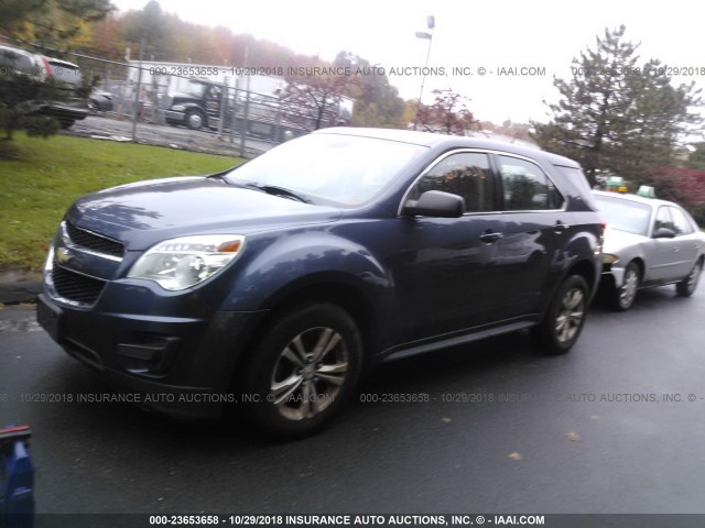 2GNALAEK8E6344001 - 2014 CHEVROLET EQUINOX LS BLUE photo 2