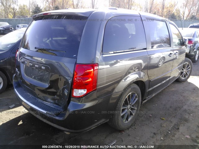 2C4RDGCG6HR545618 - 2017 DODGE GRAND CARAVAN SXT BLACK photo 4