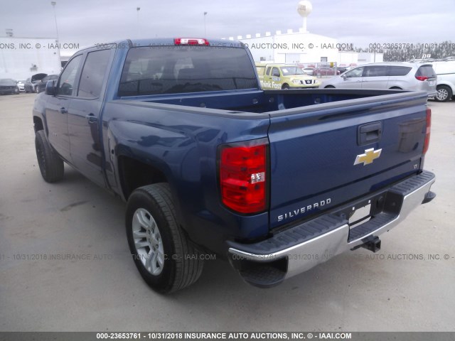 3GCPCREC6HG163269 - 2017 CHEVROLET SILVERADO C1500 LT BLUE photo 3