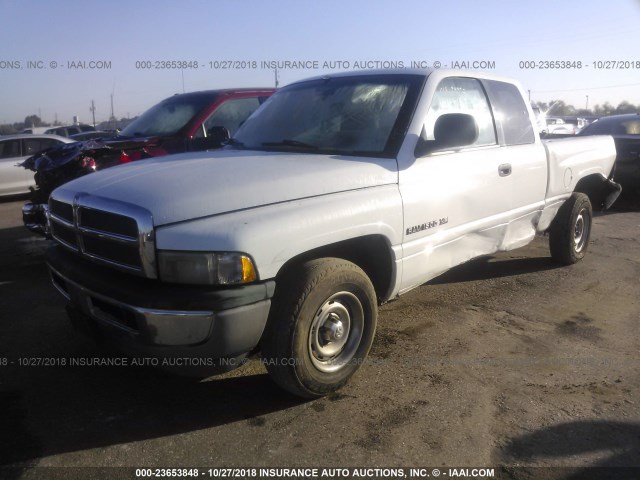 3B7HC12Y3XG175769 - 1999 DODGE RAM 1500 WHITE photo 2