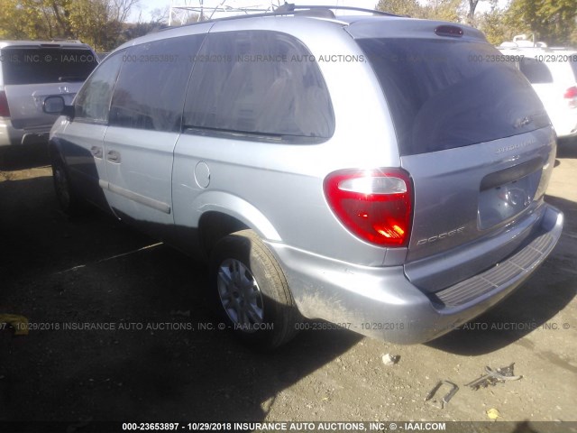 1D4GP24R95B255663 - 2005 DODGE GRAND CARAVAN SE Light Blue photo 3