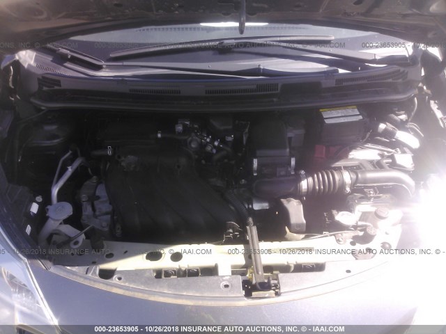 3N1CE2CP0GL368567 - 2016 NISSAN VERSA NOTE S/S PLUS/SV/SL/SR GRAY photo 10