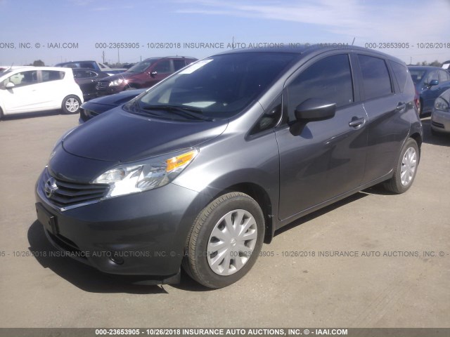 3N1CE2CP0GL368567 - 2016 NISSAN VERSA NOTE S/S PLUS/SV/SL/SR GRAY photo 2