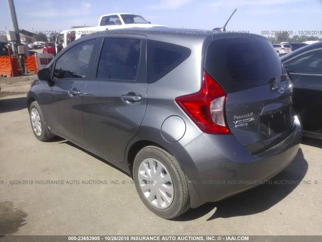 3N1CE2CP0GL368567 - 2016 NISSAN VERSA NOTE S/S PLUS/SV/SL/SR GRAY photo 3