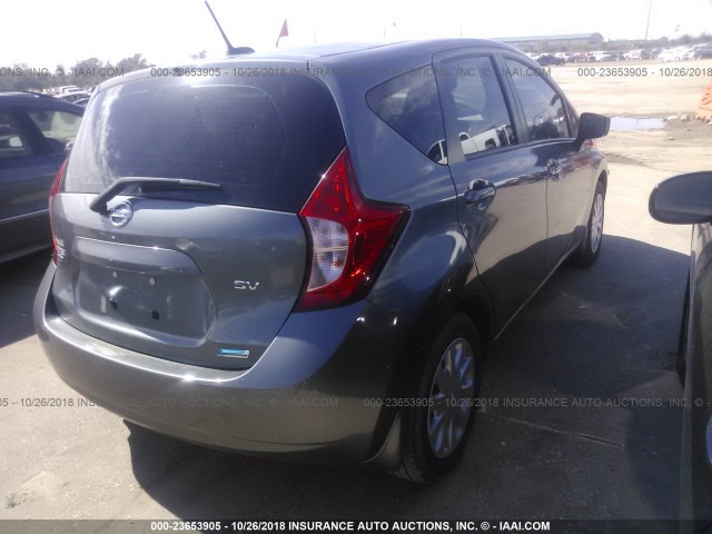 3N1CE2CP0GL368567 - 2016 NISSAN VERSA NOTE S/S PLUS/SV/SL/SR GRAY photo 4