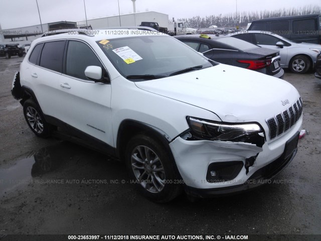 1C4PJLLB0KD184183 - 2019 JEEP CHEROKEE WHITE photo 1