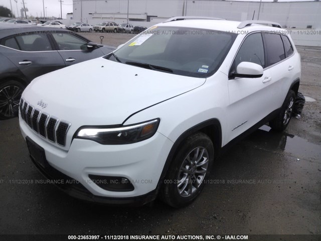 1C4PJLLB0KD184183 - 2019 JEEP CHEROKEE WHITE photo 2