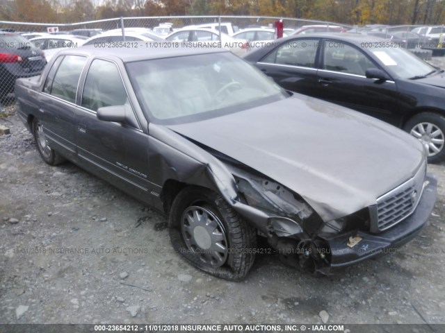 1G6KF5499WU796037 - 1998 CADILLAC DEVILLE CONCOURS GRAY photo 1