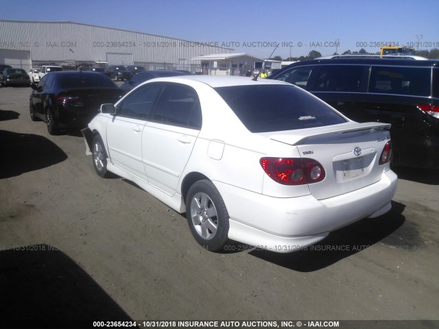 1NXBR32E38Z966531 - 2008 TOYOTA COROLLA CE/LE/S WHITE photo 3