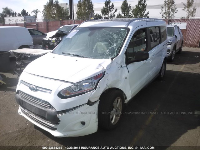 NM0GE9F71G1265598 - 2016 FORD TRANSIT CONNECT XLT WHITE photo 2