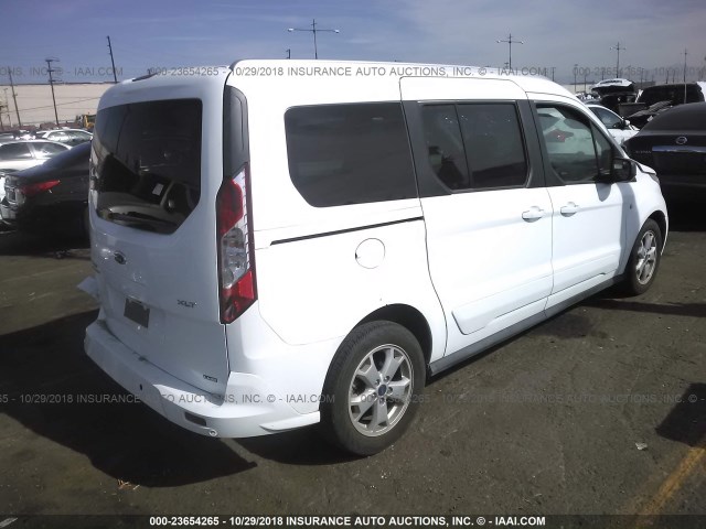 NM0GE9F71G1265598 - 2016 FORD TRANSIT CONNECT XLT WHITE photo 4