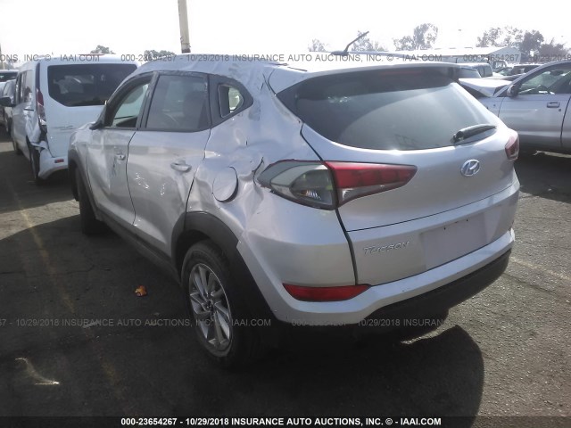 KM8J33A41GU110925 - 2016 HYUNDAI TUCSON SILVER photo 3