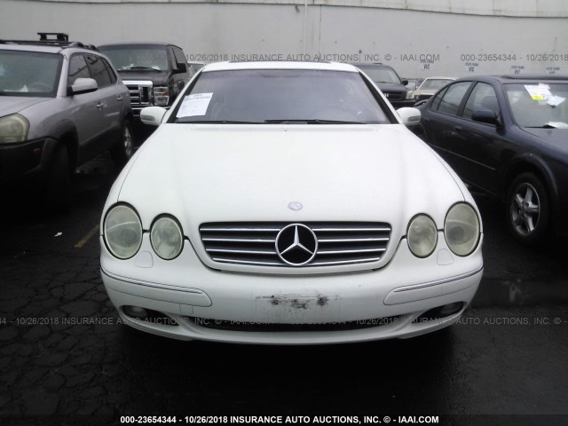 WDBPJ75J22A021840 - 2002 MERCEDES-BENZ CL 500 WHITE photo 6