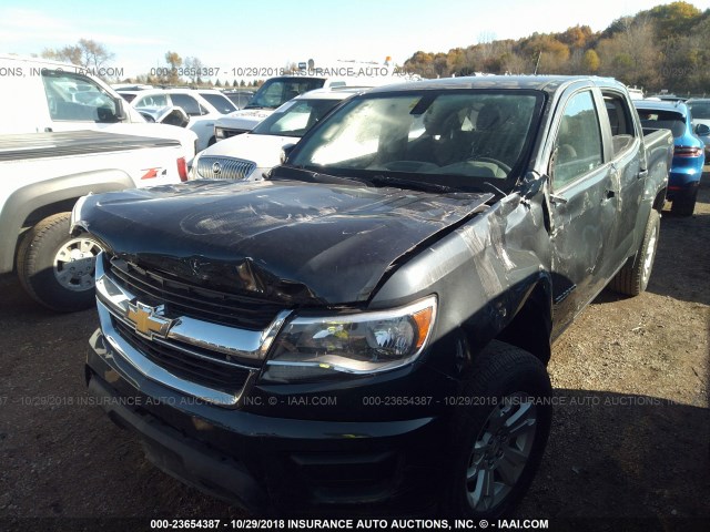 1GCGTCEN6J1117878 - 2018 CHEVROLET COLORADO LT GRAY photo 2