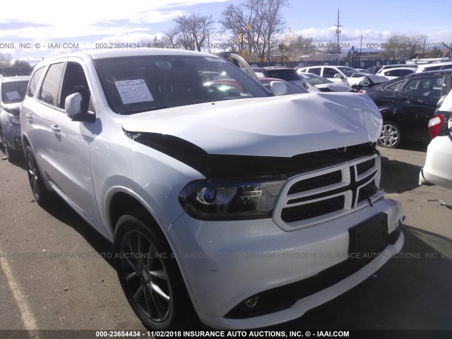 1C4RDJDG3JC290744 - 2018 DODGE DURANGO GT WHITE photo 1