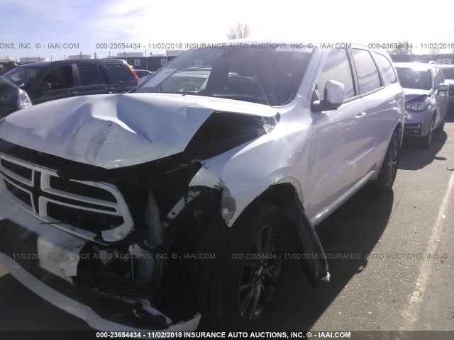 1C4RDJDG3JC290744 - 2018 DODGE DURANGO GT WHITE photo 6