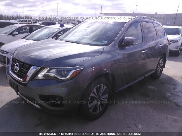 5N1DR2MM0HC911192 - 2017 NISSAN PATHFINDER S/SV/SL/PLATINUM GRAY photo 2