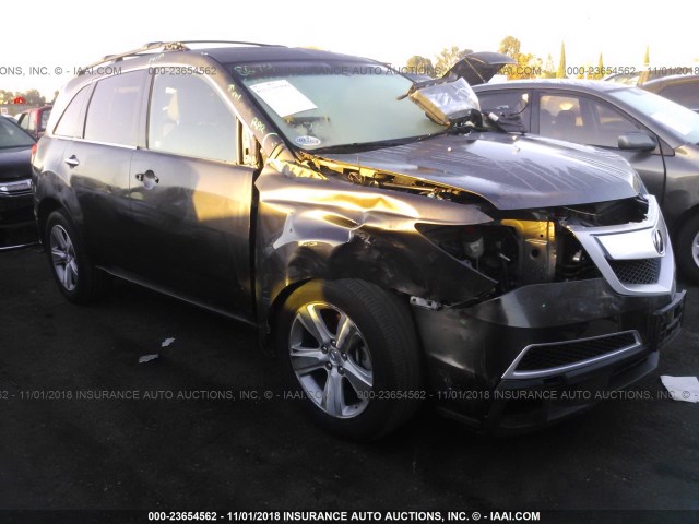 2HNYD2H66AH515832 - 2010 ACURA MDX TECHNOLOGY GRAY photo 1