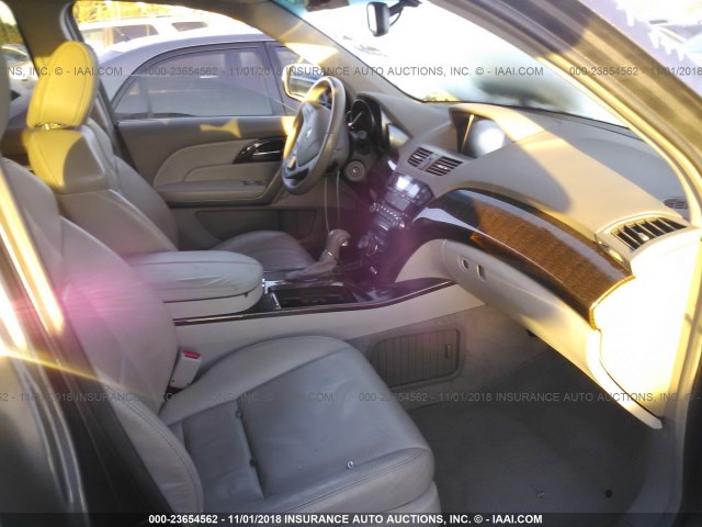 2HNYD2H66AH515832 - 2010 ACURA MDX TECHNOLOGY GRAY photo 5