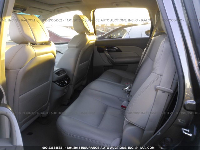 2HNYD2H66AH515832 - 2010 ACURA MDX TECHNOLOGY GRAY photo 8