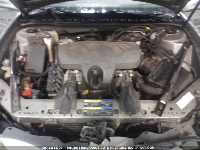 2G2WP552X81154667 - 2008 PONTIAC GRAND PRIX Մոխրագույն լուսանկար 10