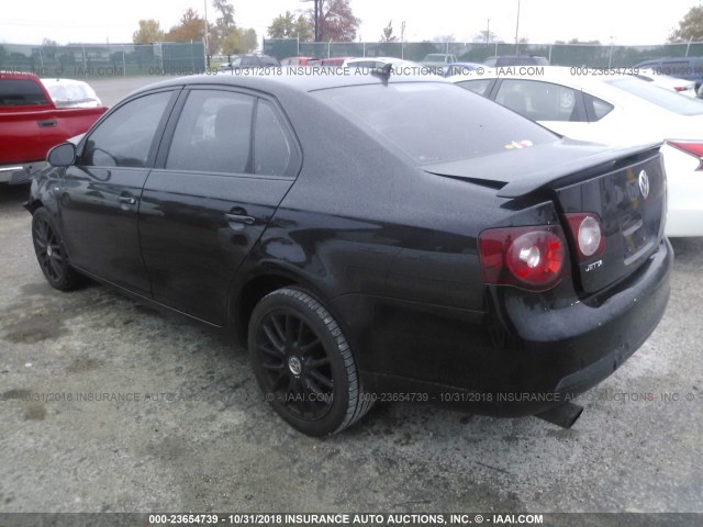 3VWRJ71KX8M122934 - 2008 VOLKSWAGEN JETTA WOLFSBURG 黑色 照片 3