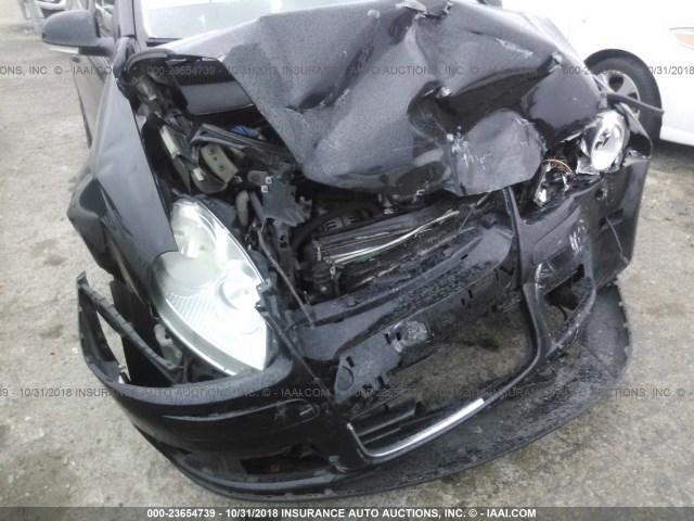 3VWRJ71KX8M122934 - 2008 VOLKSWAGEN JETTA WOLFSBURG 黑色 照片 6