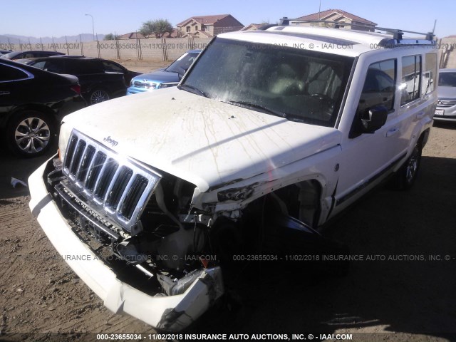 1J8HG58N76C339463 - 2006 JEEP COMMANDER LIMITED WHITE photo 2