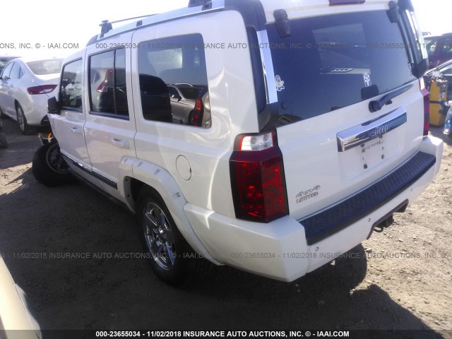 1J8HG58N76C339463 - 2006 JEEP COMMANDER LIMITED WHITE photo 3