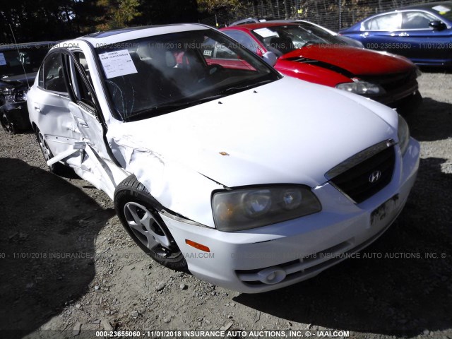 KMHDN46D56U237052 - 2006 HYUNDAI ELANTRA GLS/GT/LIMITED WHITE photo 1