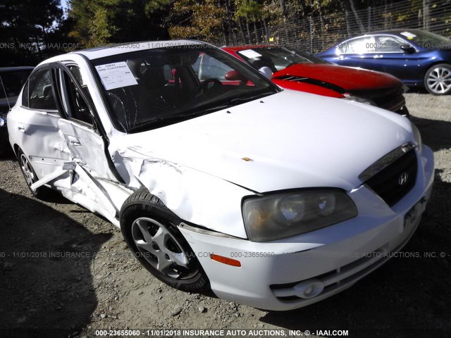 KMHDN46D56U237052 - 2006 HYUNDAI ELANTRA GLS/GT/LIMITED WHITE photo 6