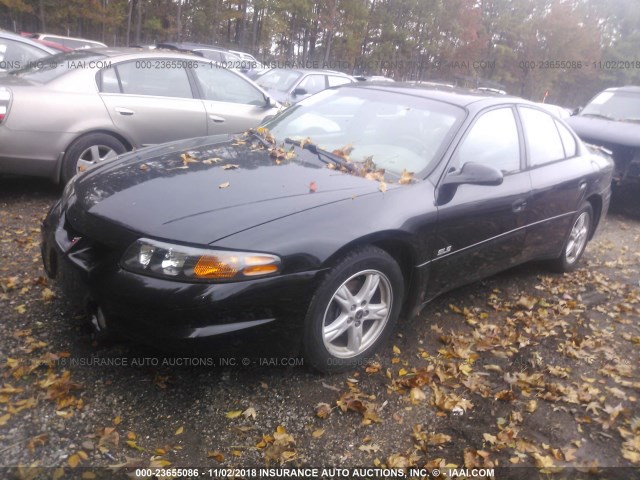 1G2HY52K14U227885 - 2004 PONTIAC BONNEVILLE SLE BLACK photo 2