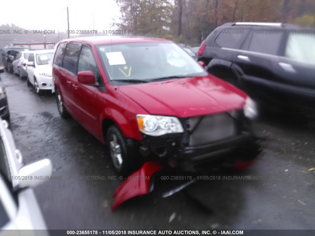 2C4RDGBG3CR171463 - 2012 DODGE GRAND CARAVAN SE RED photo 1