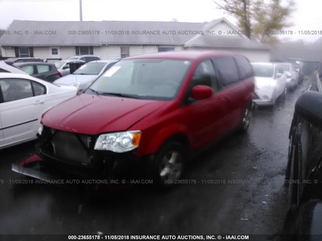 2C4RDGBG3CR171463 - 2012 DODGE GRAND CARAVAN SE RED photo 2