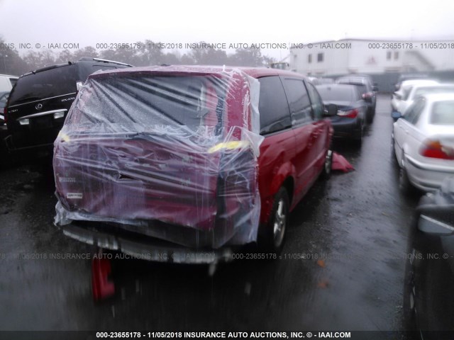 2C4RDGBG3CR171463 - 2012 DODGE GRAND CARAVAN SE 红色 照片 4