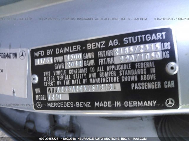 WDBAB33A8EA161913 - 1984 MERCEDES-BENZ 300 DT Light Blue photo 9