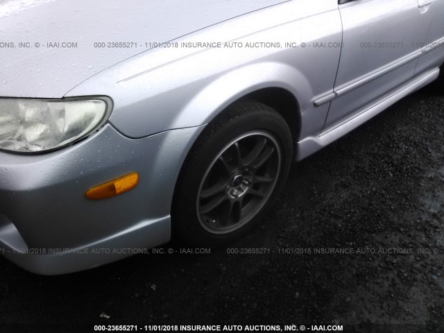 JM1BJ245121481588 - 2002 MAZDA PROTEGE PR5 SILVER photo 6