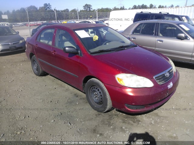 1NXBR32E55Z461411 - 2005 TOYOTA COROLLA CE/LE/S MAROON photo 1