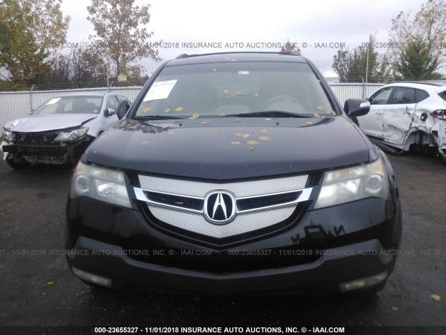 2HNYD28308H527717 - 2008 ACURA MDX TECHNOLOGY BLACK photo 6