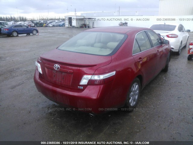 JTNBB46K473002633 - 2007 TOYOTA CAMRY NEW GENERAT HYBRID RED photo 4