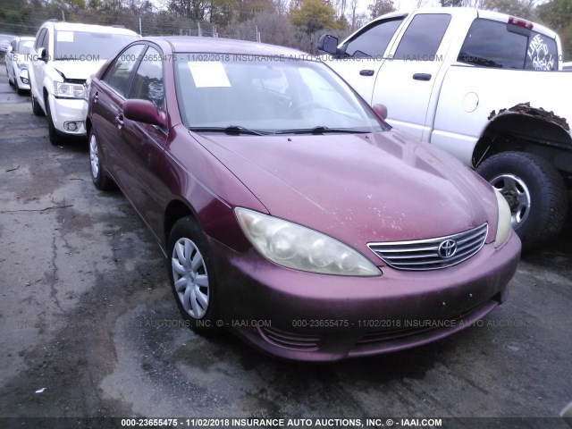 4T1BE32K75U406959 - 2005 TOYOTA CAMRY LE/XLE/SE RED photo 1