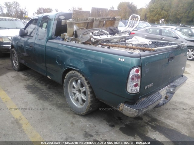 1FTDX1728VNA32232 - 1997 FORD F150 GREEN photo 3