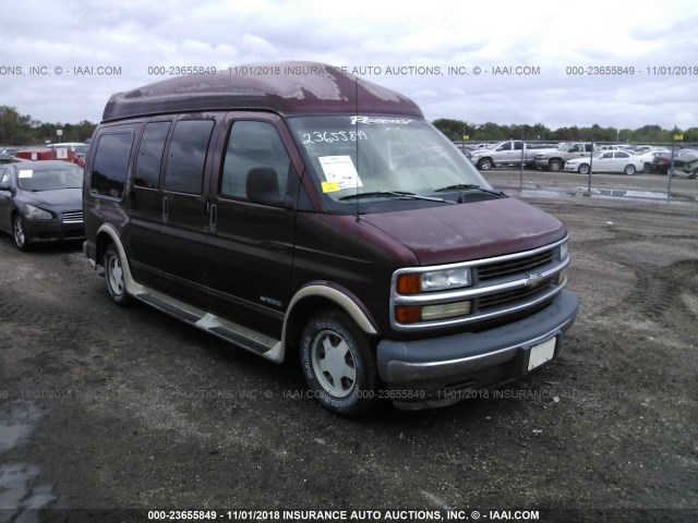 1GBFG15R811149503 - 2001 CHEVROLET EXPRESS G1500  PURPLE photo 1