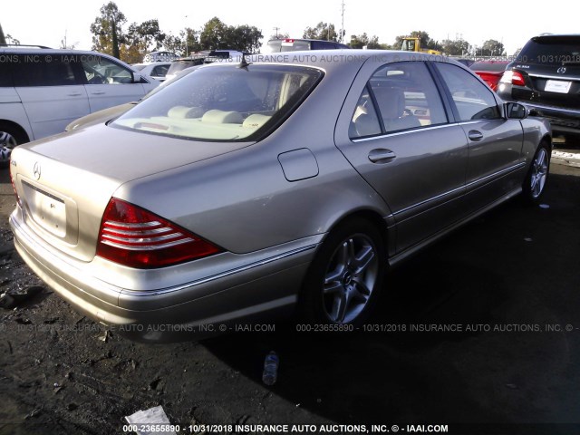 WDBNG70JX6A475479 - 2006 MERCEDES-BENZ S 430 GOLD photo 4