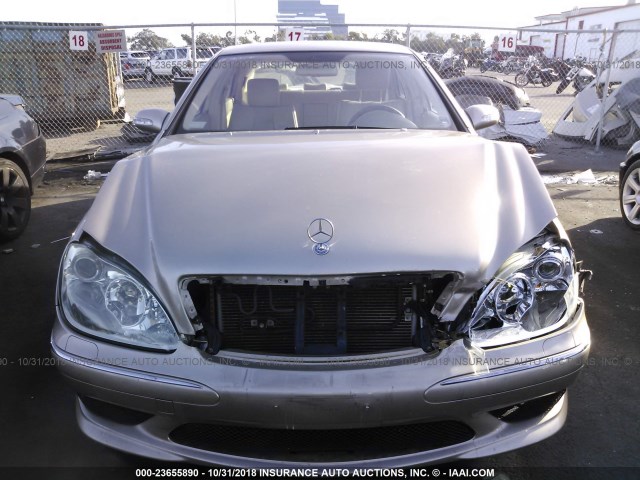 WDBNG70JX6A475479 - 2006 MERCEDES-BENZ S 430 GOLD photo 6