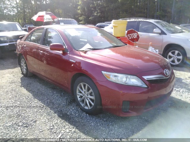 4T1BB3EK0AU120675 - 2010 TOYOTA CAMRY HYBRID RED photo 1