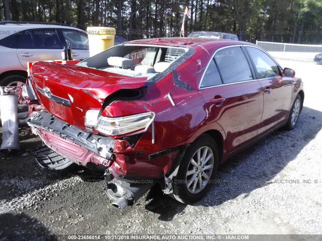 4T1BB3EK0AU120675 - 2010 TOYOTA CAMRY HYBRID RED photo 4