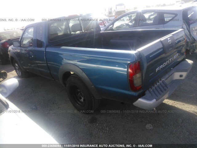 1N6DD26S32C347265 - 2002 NISSAN FRONTIER KING CAB XE BLUE photo 3