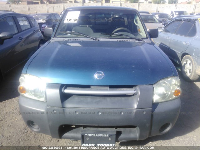1N6DD26S32C347265 - 2002 NISSAN FRONTIER KING CAB XE BLUE photo 6
