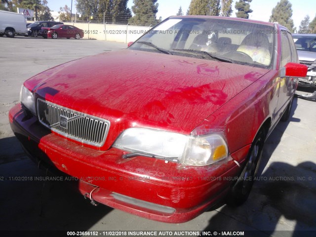 YV1LS5576W1502244 - 1998 VOLVO S70 RED photo 2